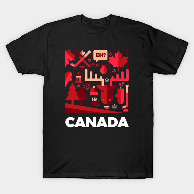 Oh Canada T-Shirt by ScruffyTees